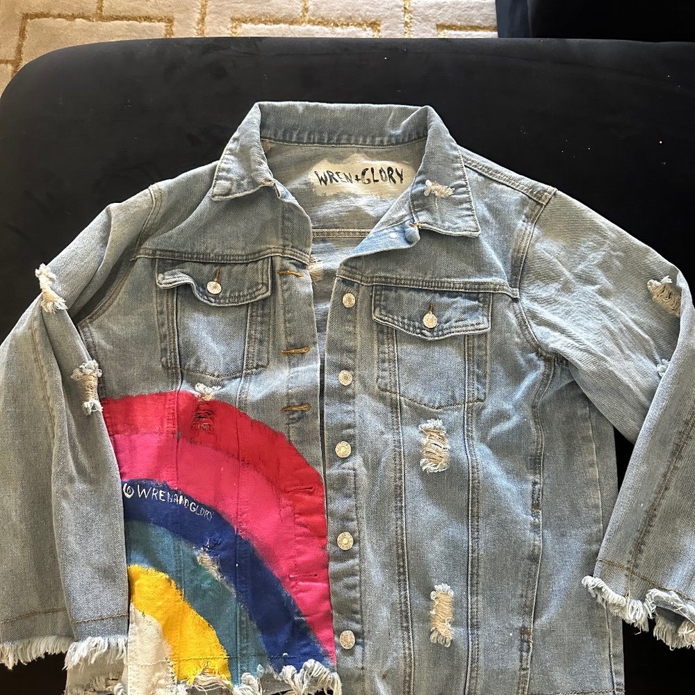 Wren & Glory Hand Painted Denim Jacket